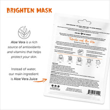 Load image into Gallery viewer, Turmeric + Aloe Vera Biodegradable Herbal Facial Sheet Mask 0.88 (25g) fl. oz x 5 Pack